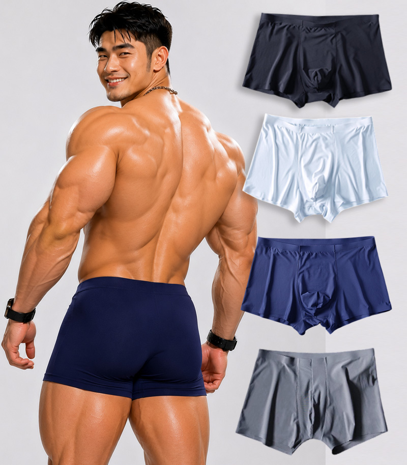 Quần sịp lụa sữa boxer nam