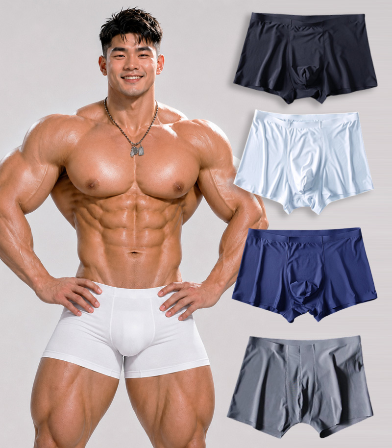 Quần sịp lụa sữa boxer nam